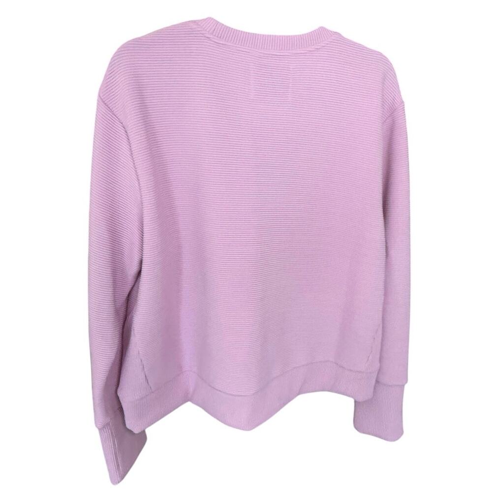 NWT Addison Bay Active Rib Crewneck Sweatshirt, Pink, XL - Picture 8 of 10